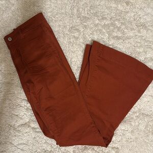 Women's Flare & Wide Leg Jeans in Rust